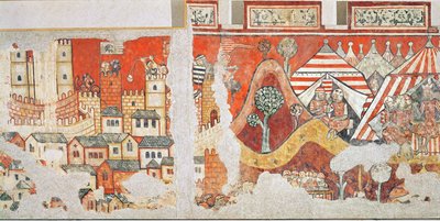 The royal camp of James I, King of Aragon during the siege of Mallorca in 1229 (detail) by Spanish School